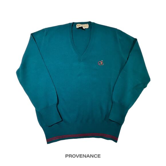 🔴 Gucci GG Logo Golf V Neck Sweater - Forest Green - Picture 1 of 6